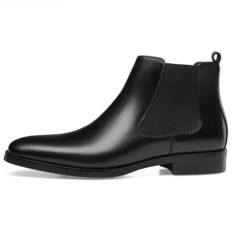 Carved Ankle Boots with British Square Head Design