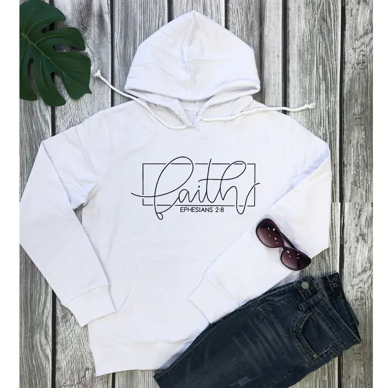 Women's Alphabet Hooded Sweatshirt with Pockets