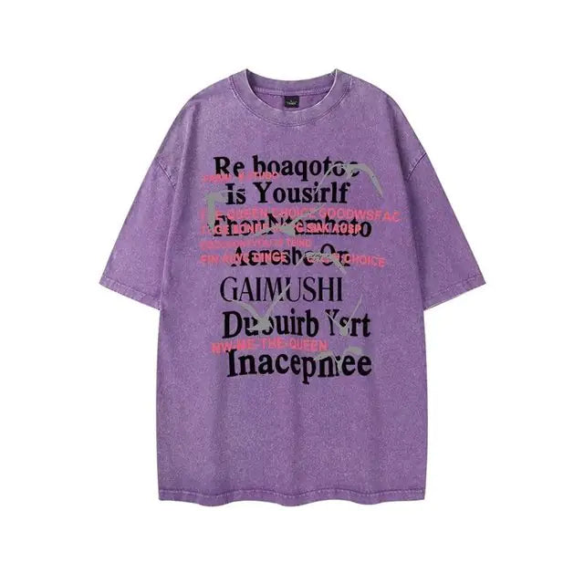 ZAZOMDE Retro American T-Shirt for Men and Women, Y2K