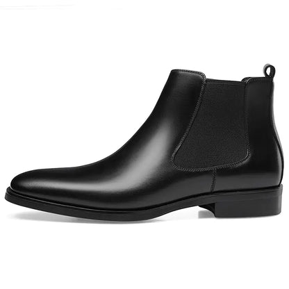 Carved Ankle Boots with British Square Head Design