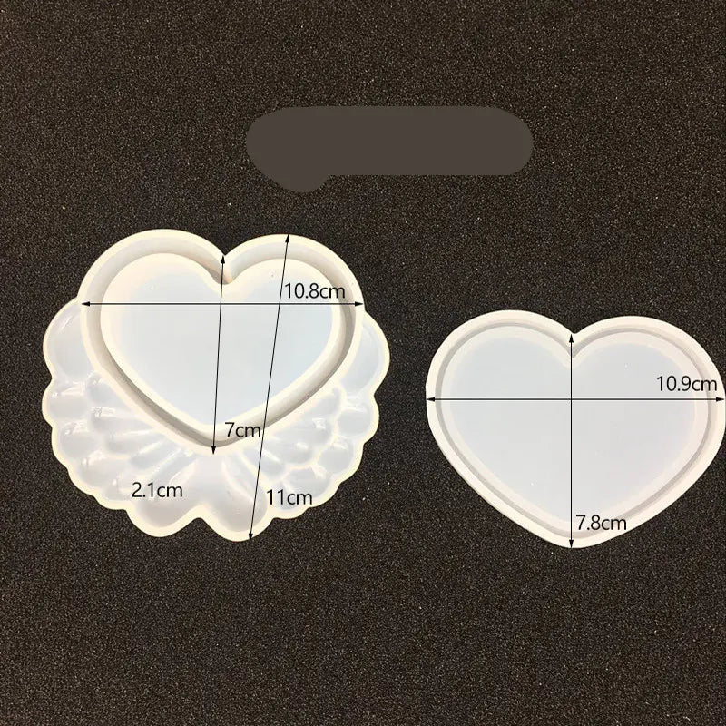 Silicone Crystal Epoxy Storage Box Molds (Crown, Heart, Moon)