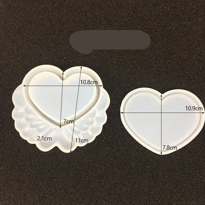 Silicone Crystal Epoxy Storage Box Molds (Crown, Heart, Moon)
