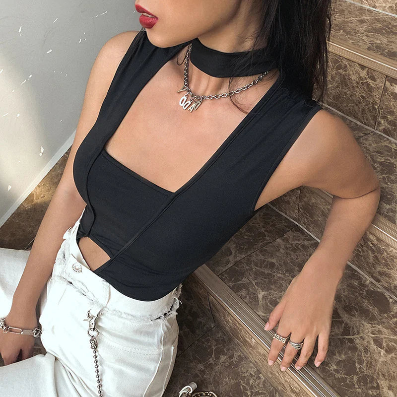 Y2K O-Neck T-Shirt Jumpsuit for Women - Summer Fashion