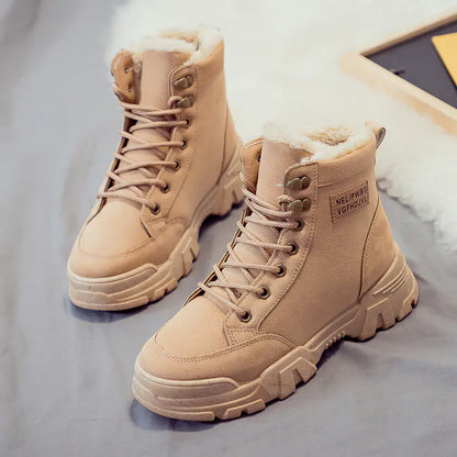 Winter Women's Short Snow Boots - Warm Cotton Martin Boots