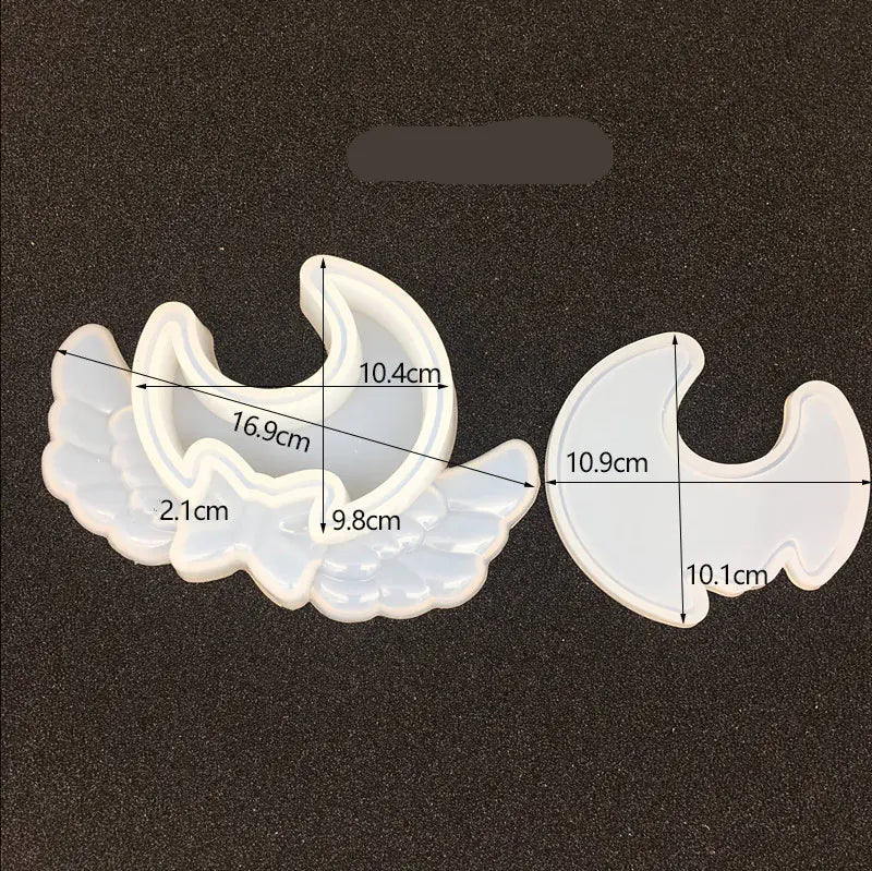 Silicone Crystal Epoxy Storage Box Molds (Crown, Heart, Moon)