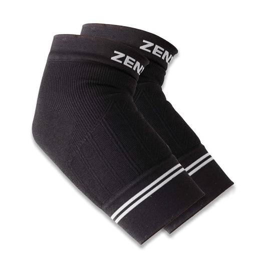 Zensah Compression Tennis Elbow Sleeve for Elbow Tendonitis Tennis Elbow Golfers Elbow - Elbow Support Elbow Brace (Large 1 Pair-Black)