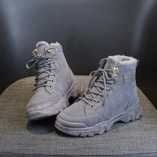 Winter Women's Short Snow Boots - Warm Cotton Martin Boots