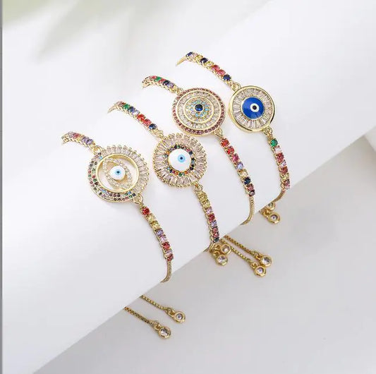 Mixed Color Bracelet for Women in European American Style