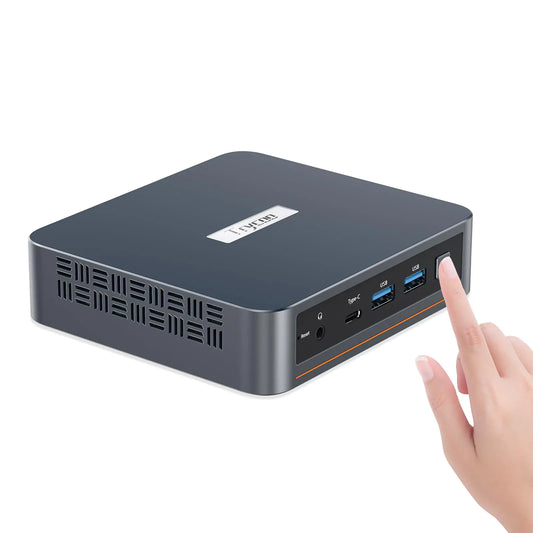 WI-6 Mini PC N95 Micro PC 8GB RAM 256GB M.2 SSD Intel Alder Lake (up to 3.4GHz) Mini Computers Support Triple 4K UHD/HD 2.0/LAN/Dual-Band WiFi for Home/Office Mini Desktop Computers