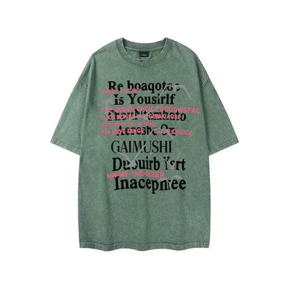 ZAZOMDE Retro American T-Shirt for Men and Women, Y2K