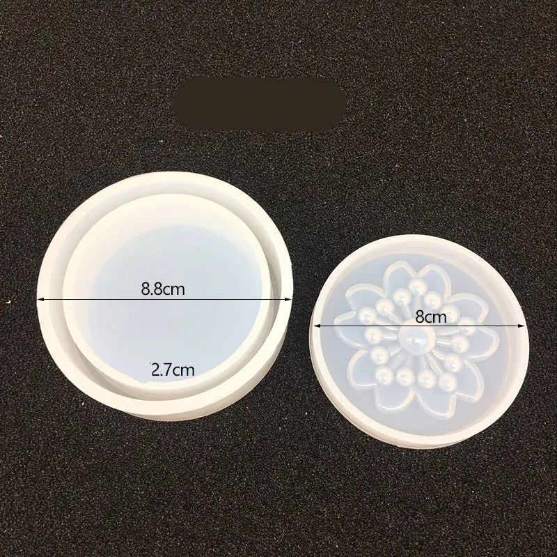 Silicone Crystal Epoxy Storage Box Molds (Crown, Heart, Moon)