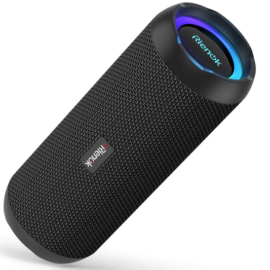RIENOK Portable Bluetooth Speaker 30W Dual Pairing True Wireless Stereo HD Sound IPX7 Waterproof Outdoor Sport Shower Wireless Speaker Bluetooth 5.3 for Home Party
