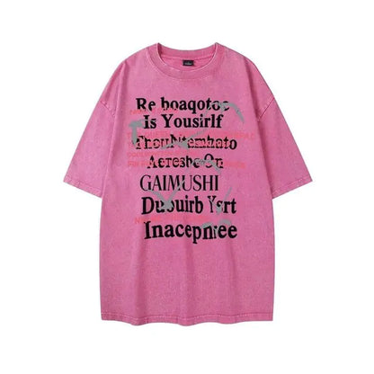 ZAZOMDE Retro American T-Shirt for Men and Women, Y2K