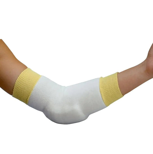 Sammons Preston Elbow/Heel Protectors Pair of Small 9" Heel or Elbow Sleeves with Gel Pad Protects Skin & Relieves Pressure Knit Support Prevents Ulcerations Elbow Protectors for Elderly