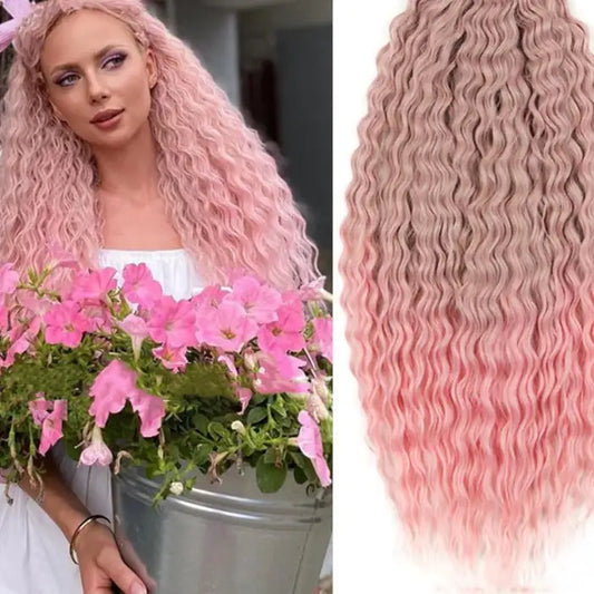 Chemical Fiber Water Ripple Crochet Curls Extensions