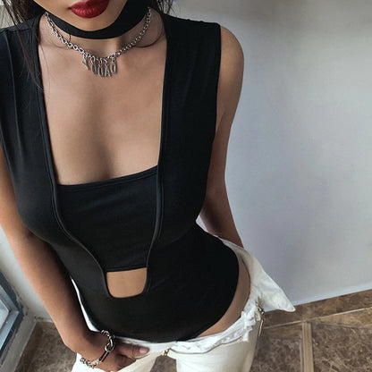 Y2K O-Neck T-Shirt Jumpsuit for Women - Summer Fashion