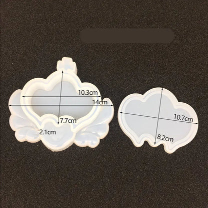 Silicone Crystal Epoxy Storage Box Molds (Crown, Heart, Moon)
