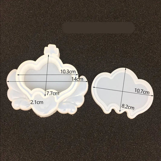 Silicone Crystal Epoxy Storage Box Molds (Crown, Heart, Moon)