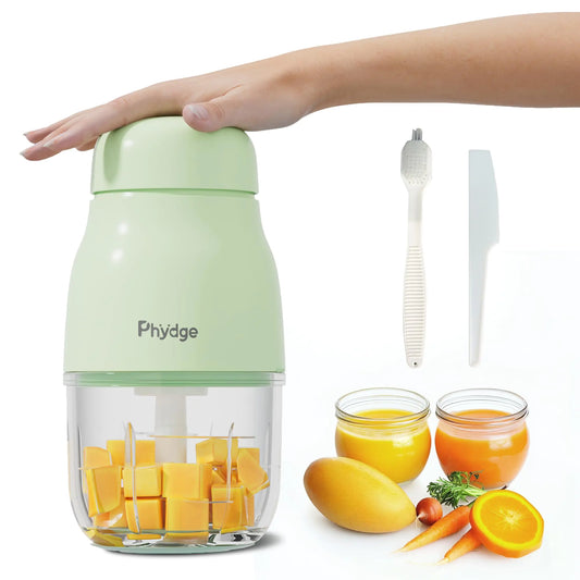 Phydge Baby Food Maker Green Baby Food Blender 10oz Baby Food Puree Maker Food Processor for Baby Food Fruit Vegetable Meat 10-Second Quick Soft Food Prep for Baby