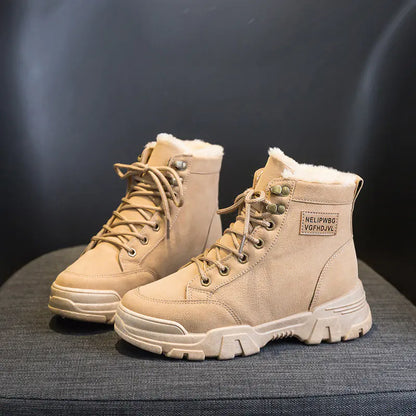 Winter Women's Short Snow Boots - Warm Cotton Martin Boots