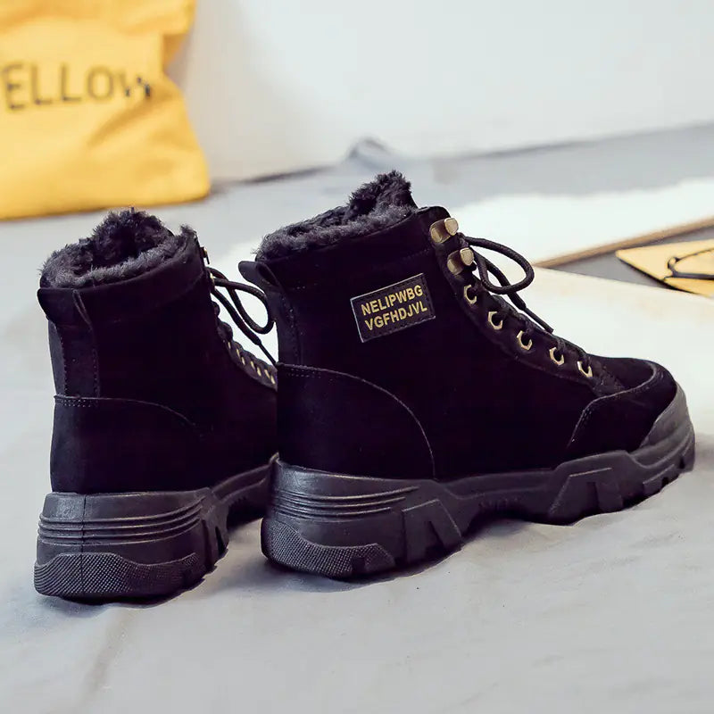 Winter Women's Short Snow Boots - Warm Cotton Martin Boots