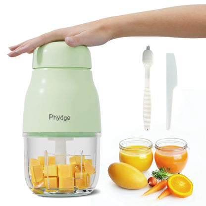Phydge Baby Food Maker Green Baby Food Blender 10oz Baby Food Puree Maker Food Processor for Baby Food Fruit Vegetable Meat 10-Second Quick Soft Food Prep for Baby