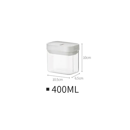 Stackable Plastic Food Storage Containers for Kitchen