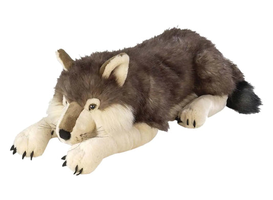 Wild Republic Jumbo Wolf Plush Giant Stuffed Animal Plush Toy Gifts for Kids 30 Inches