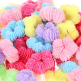 300Pcs Toddler Hair Ties No Damage Candy Color Kids Hair Ties soft Baby Hair Ties Mini Toddler Scrunchies Toddler Girl Hair Accessories