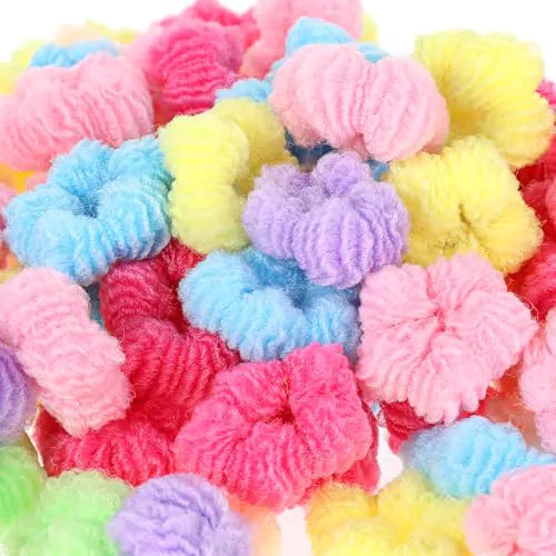 300Pcs Toddler Hair Ties No Damage Candy Color Kids Hair Ties soft Baby Hair Ties Mini Toddler Scrunchies Toddler Girl Hair Accessories