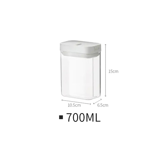 Stackable Plastic Food Storage Containers for Kitchen