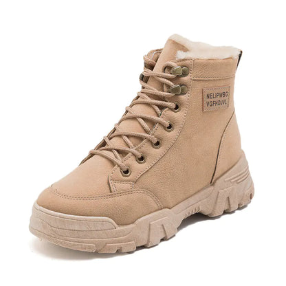 Winter Women's Short Snow Boots - Warm Cotton Martin Boots